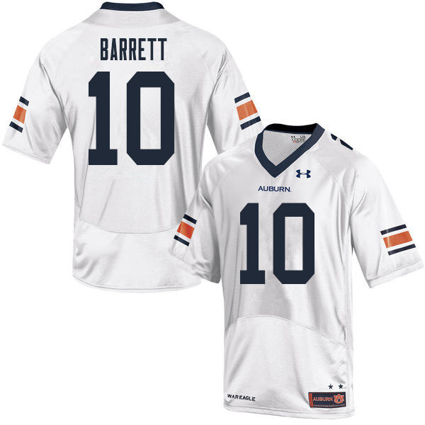 Men's Auburn Tigers #10 Devan Barrett White 2020 College Stitched Football Jersey